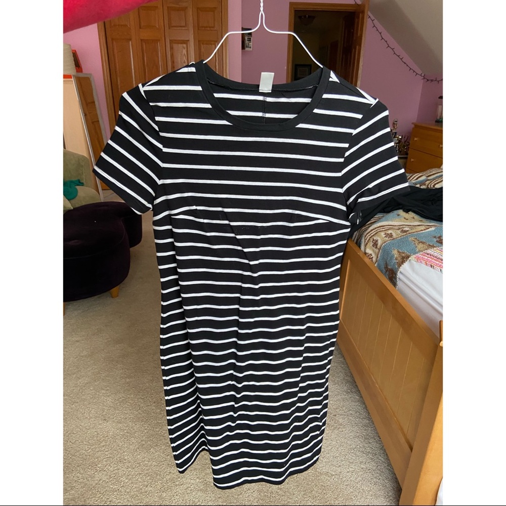 striped cotton dress